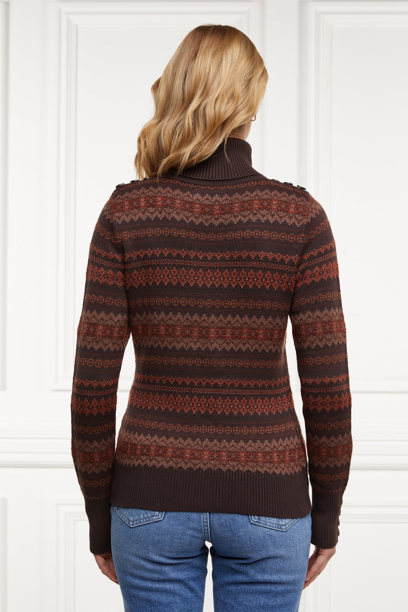 Bredon Roll Neck Knit (Chocolate)