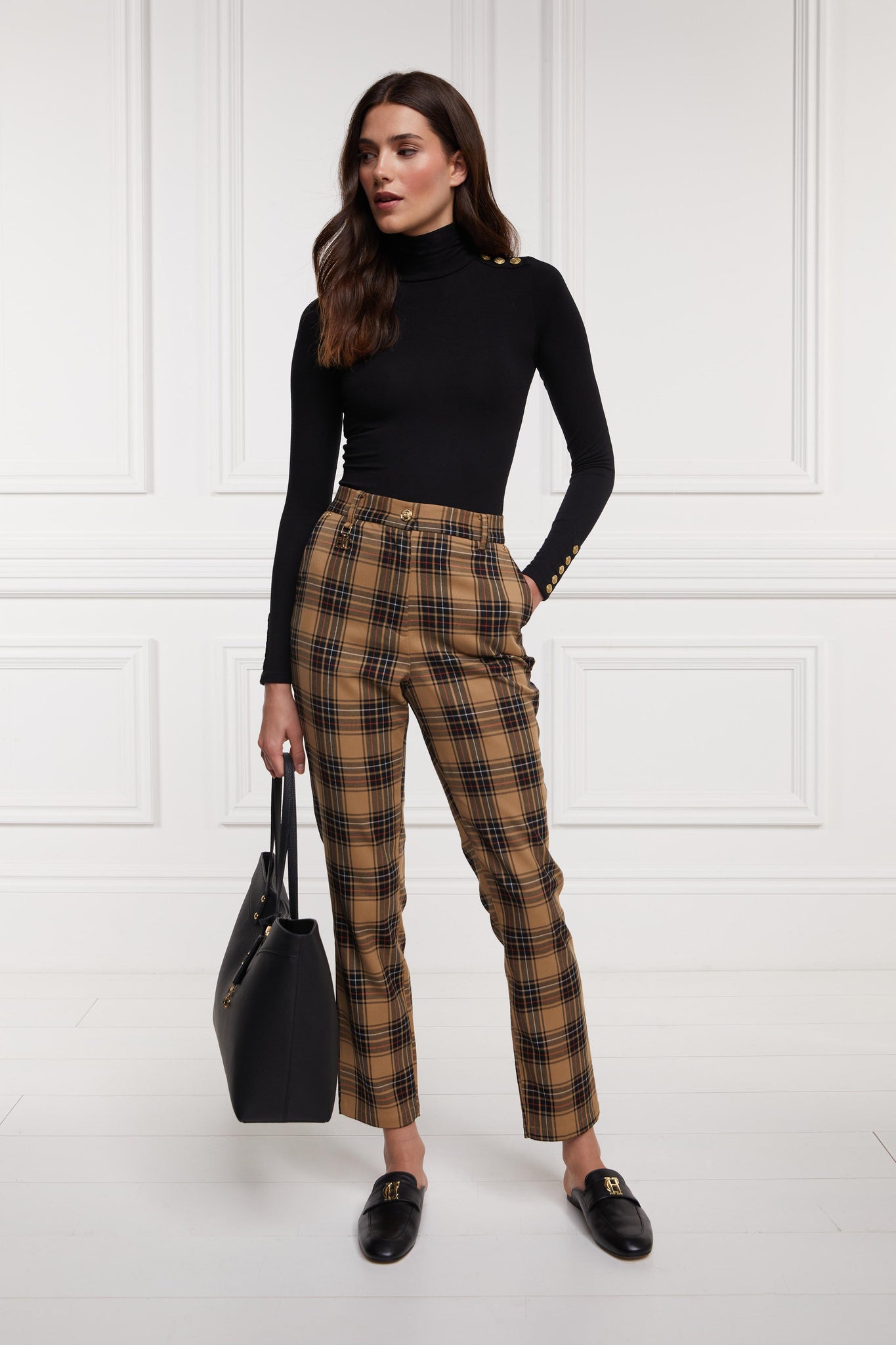 Charlton Trousers (Camel Tartan)