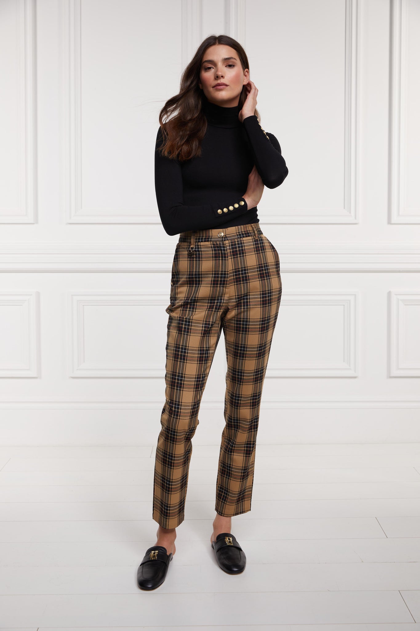 Charlton Trousers (Camel Tartan)