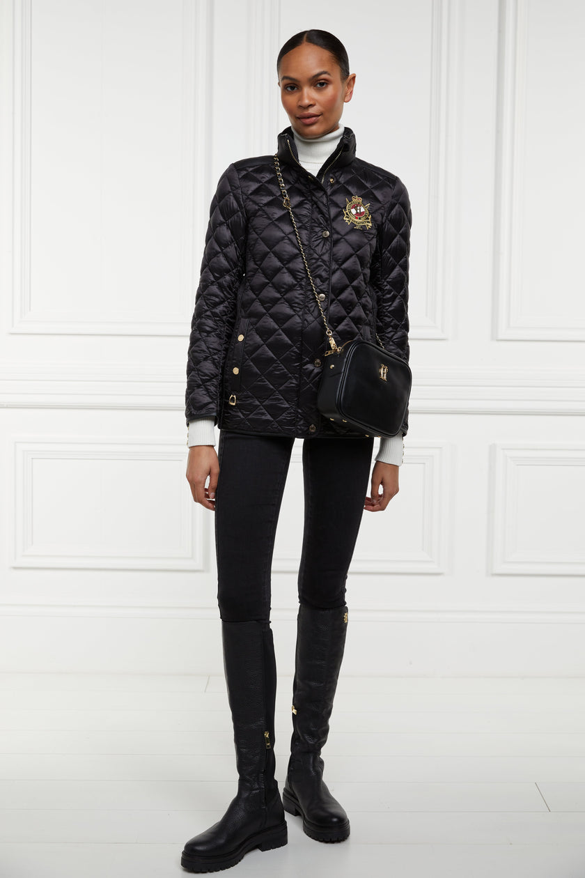 Diamond Quilt Classic Jacket (Black)