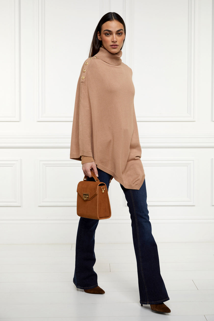 Roll Neck Cape (Camel)