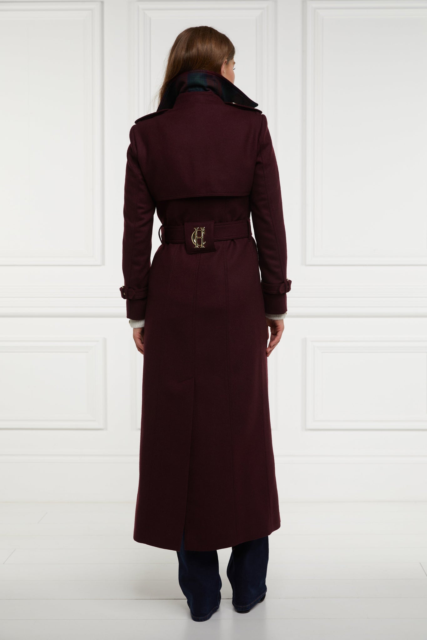 Full Length Marlborough Trench Coat (Mulberry)