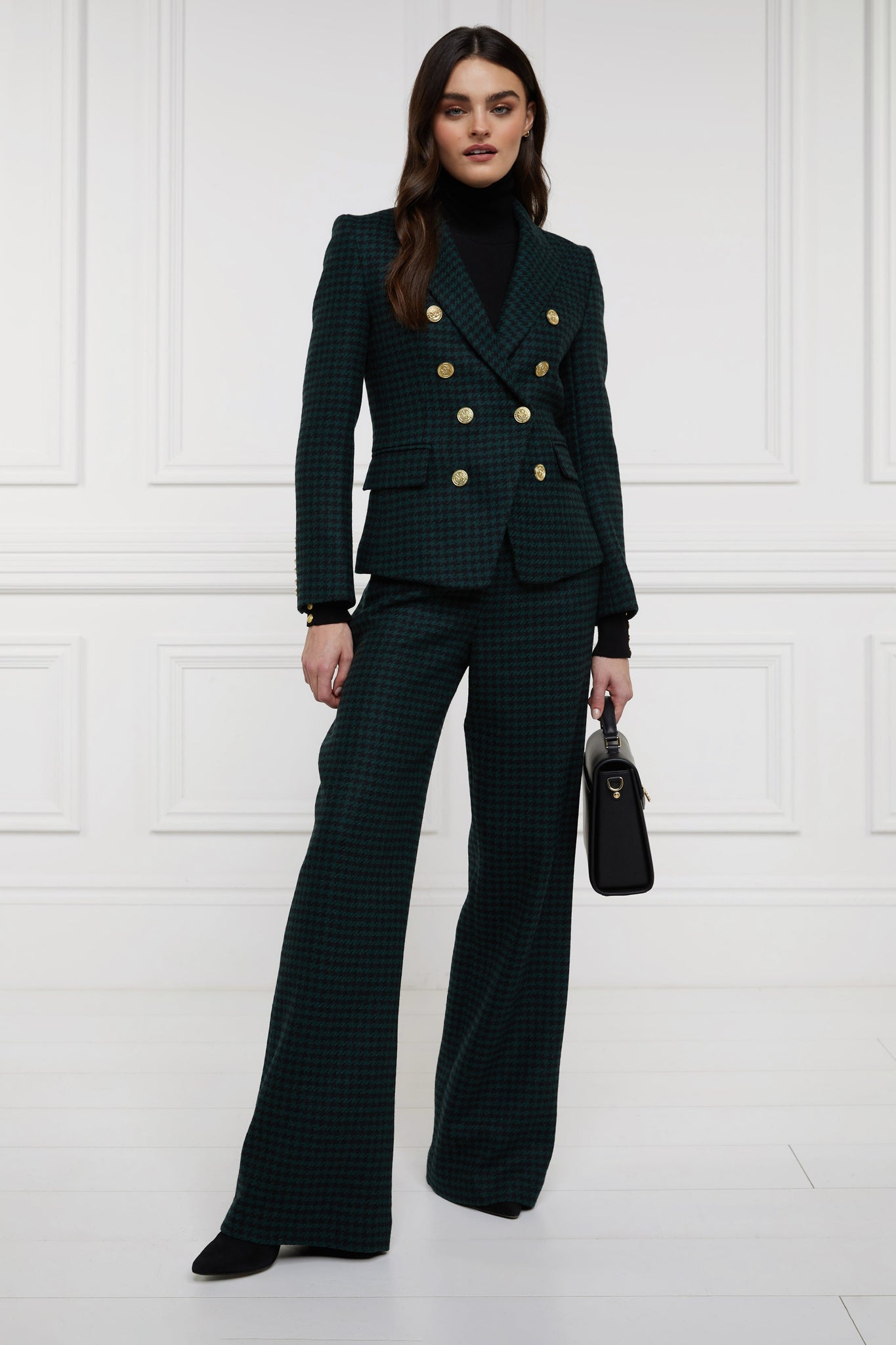 Knightsbridge Blazer (Emerald Houndstooth)