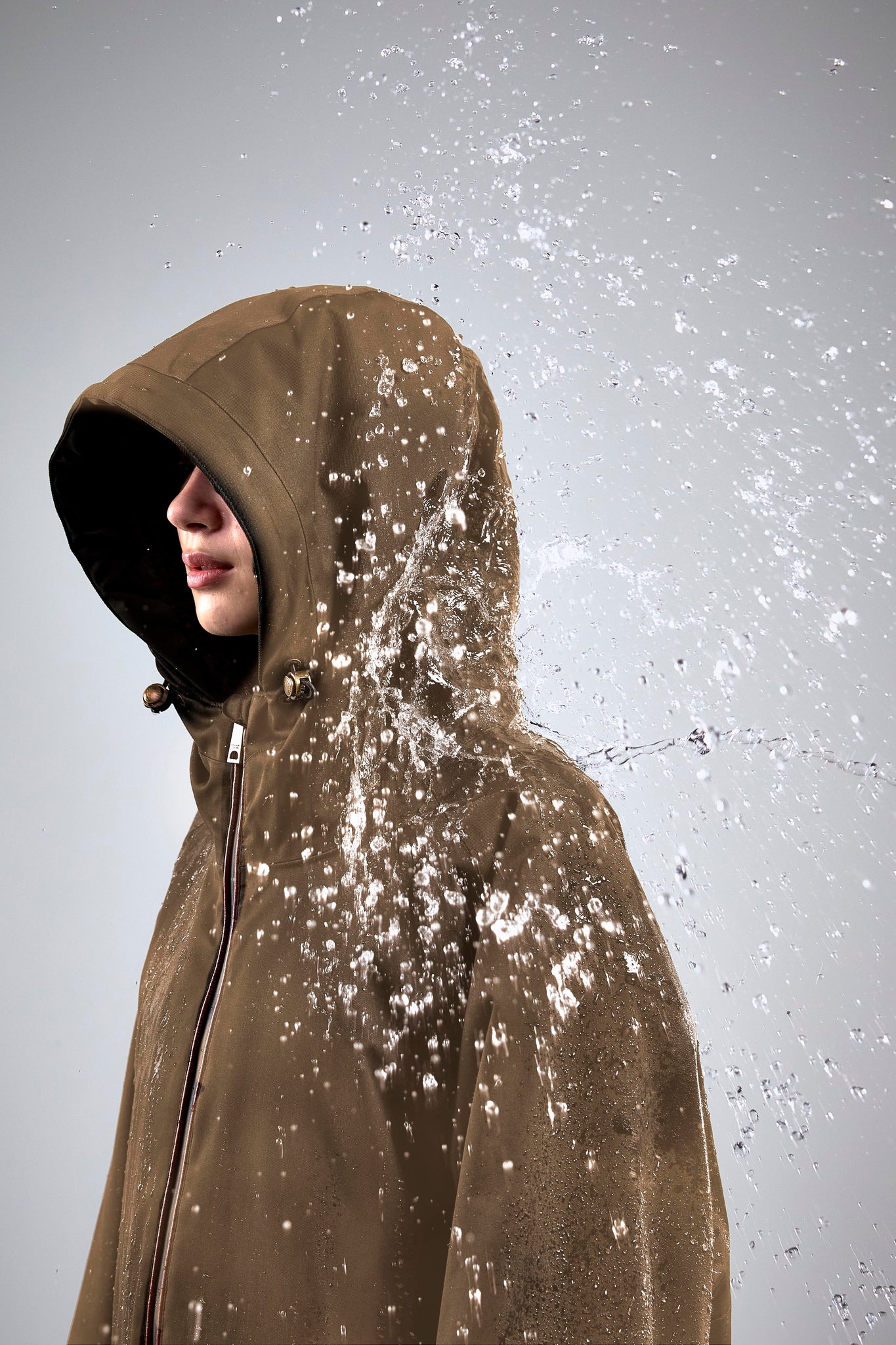 One-Size Lightweight Waterproof Coat (Mink)