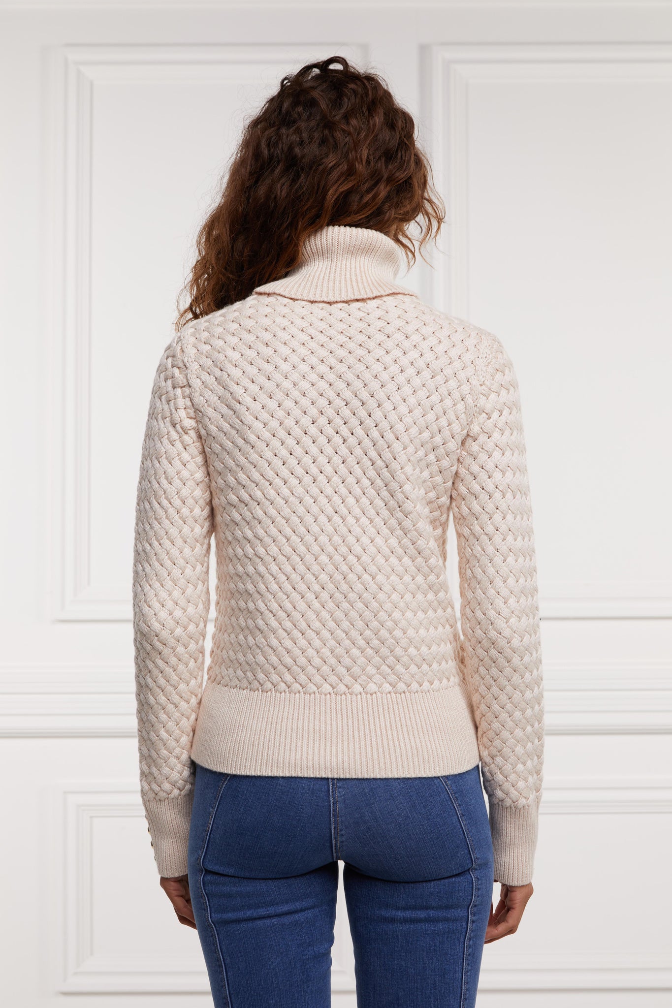 Basket Weave Jumper (Oatmeal)