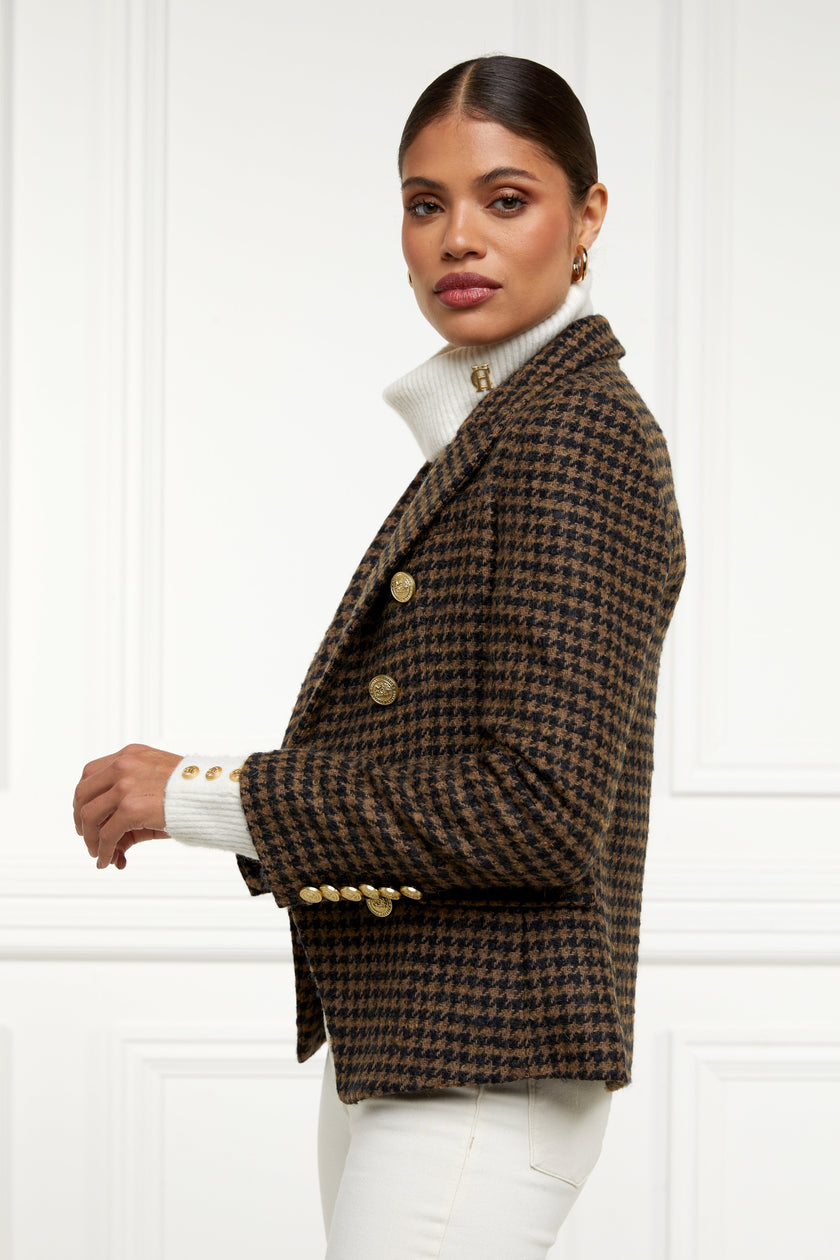 Knightsbridge Blazer (Chocolate Houndstooth)