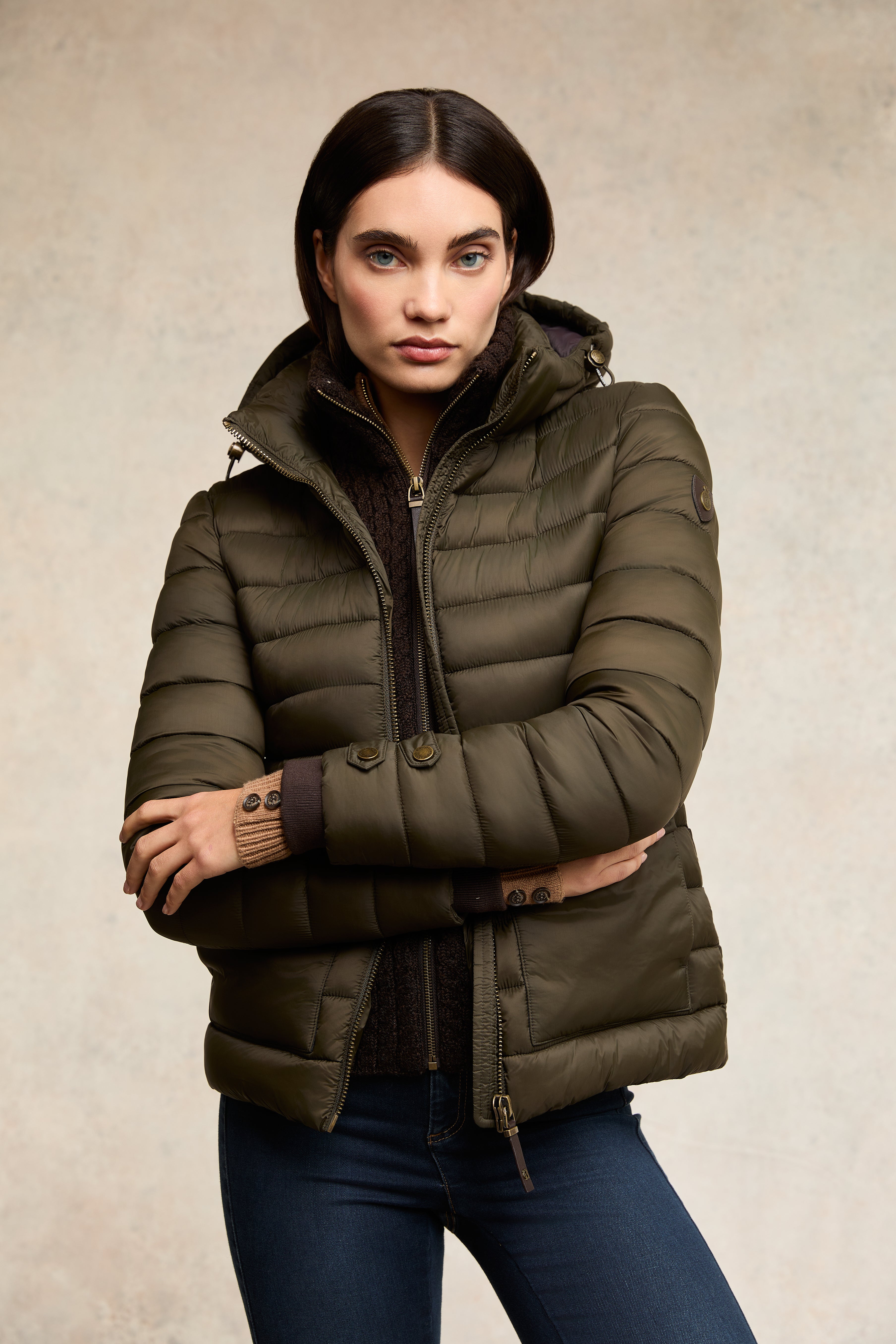 Pearson Hybrid Jacket (Khaki) – Holland Cooper US