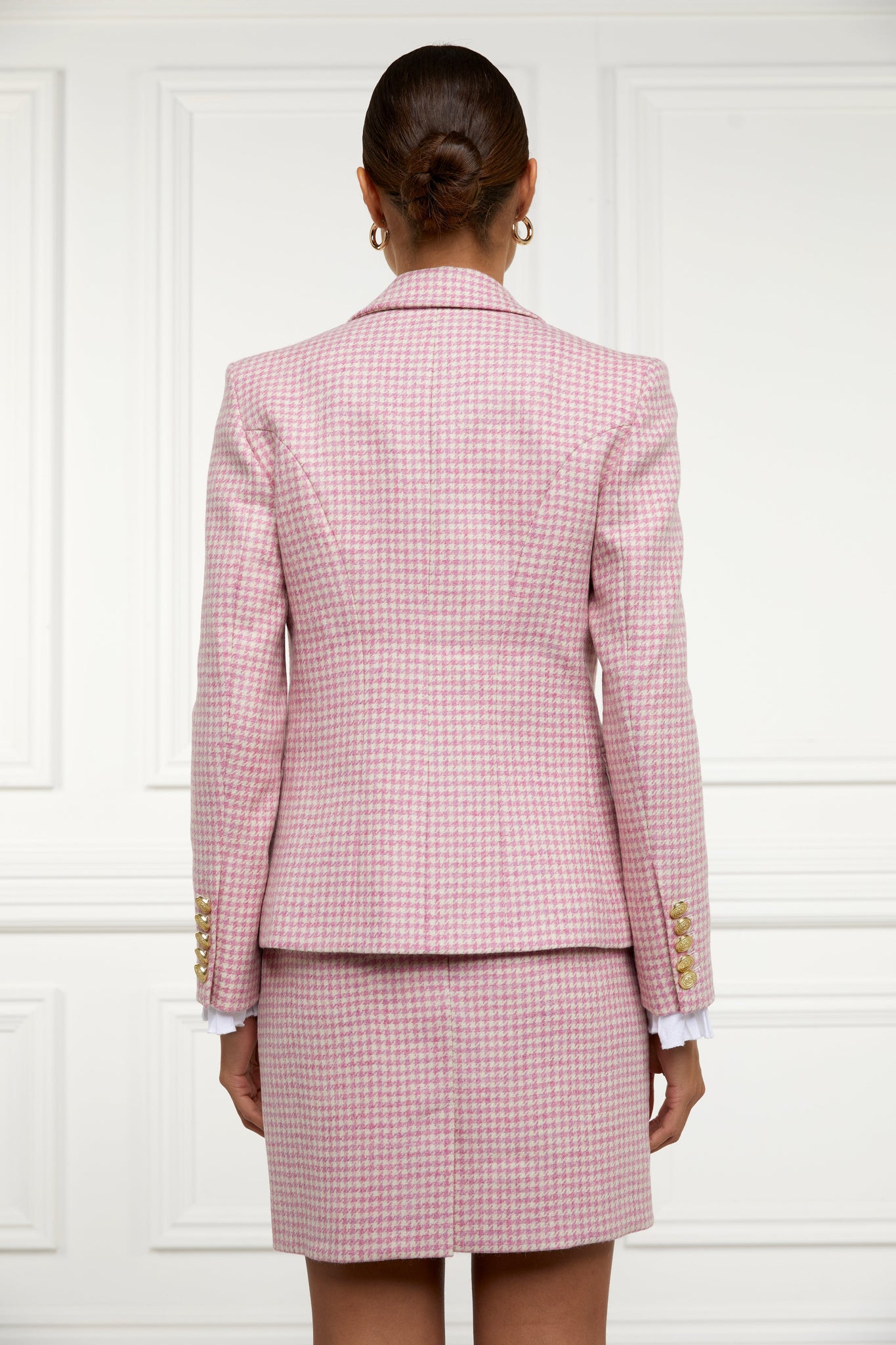 Knightsbridge Blazer (Light Pink Puppytooth)