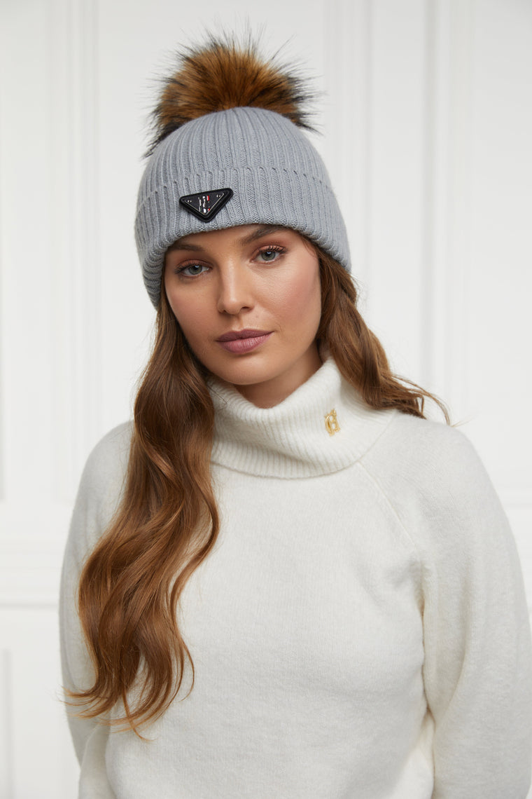 Burghley Bobble Hat (Soft Grey)