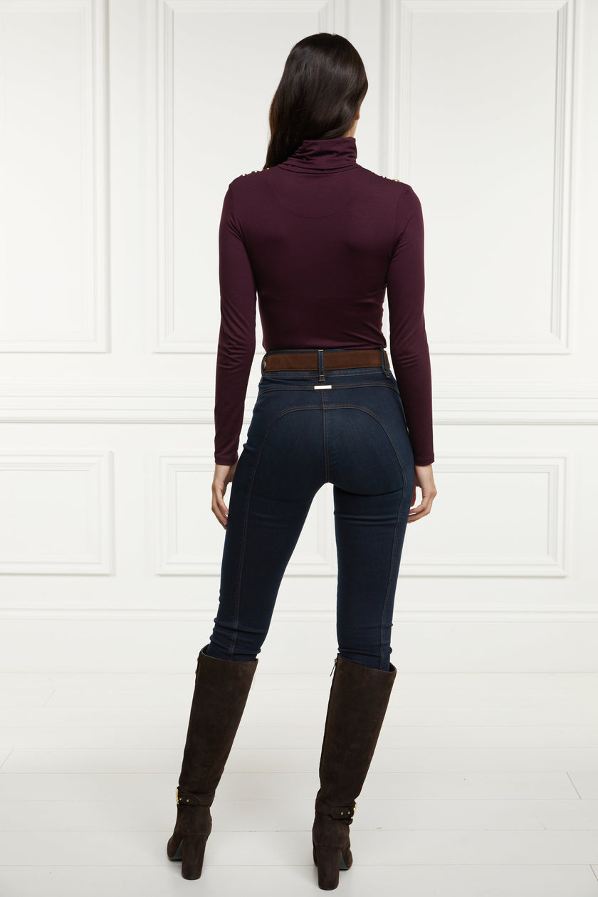 Essential Roll Neck (Burgundy)