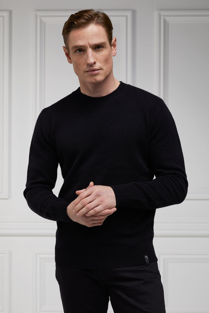 Byron Crew Neck Knit (Black)