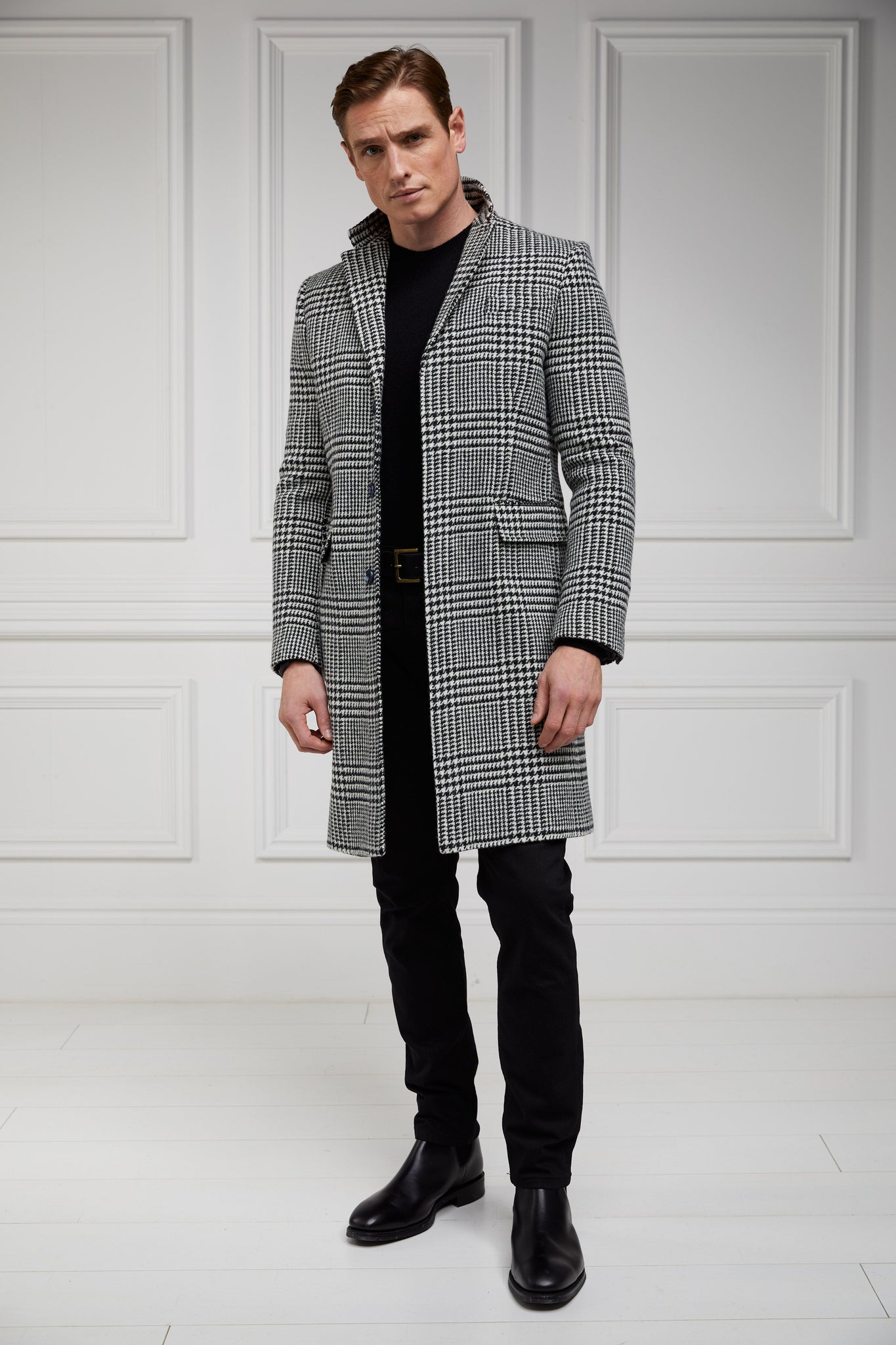 The Cheltenham Coat (Large Scale Prince of Wales Mono) - Boutique