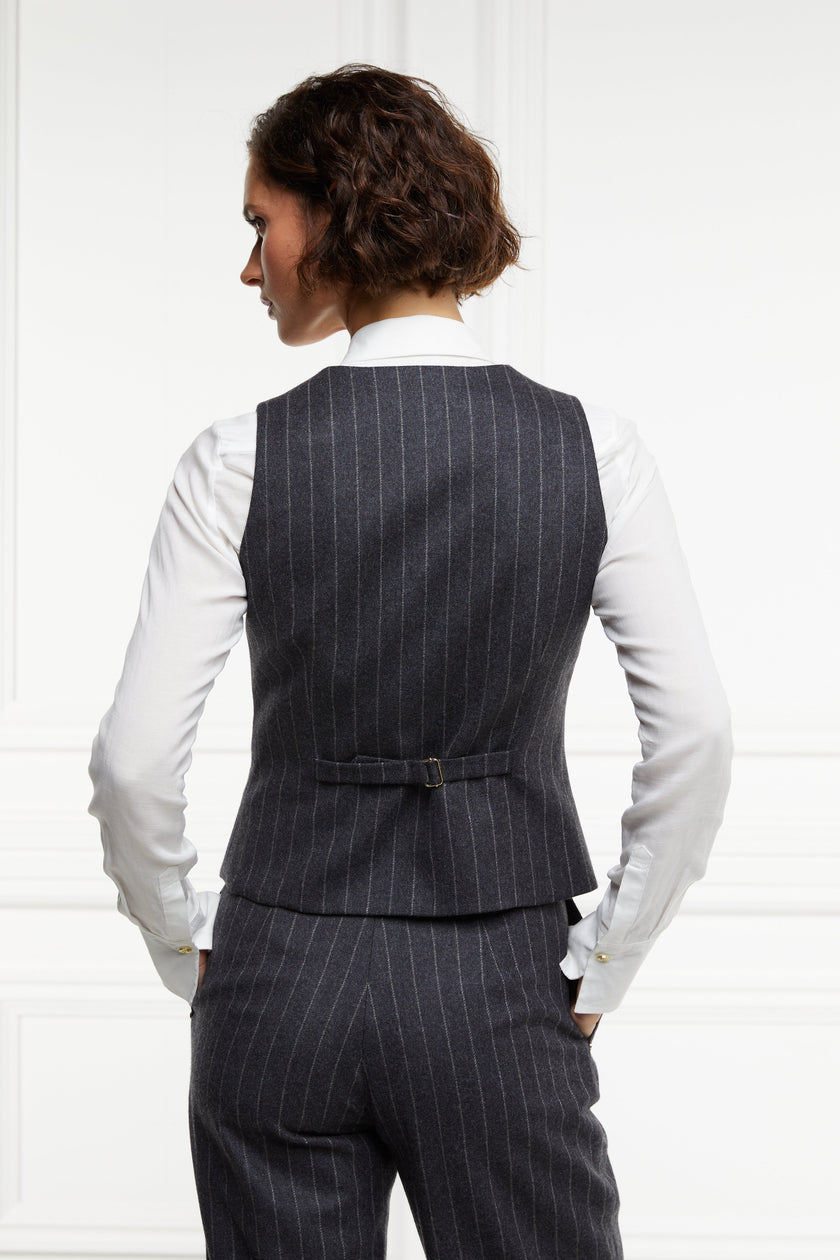 Hampton Waistcoat (Charcoal Pinstripe)