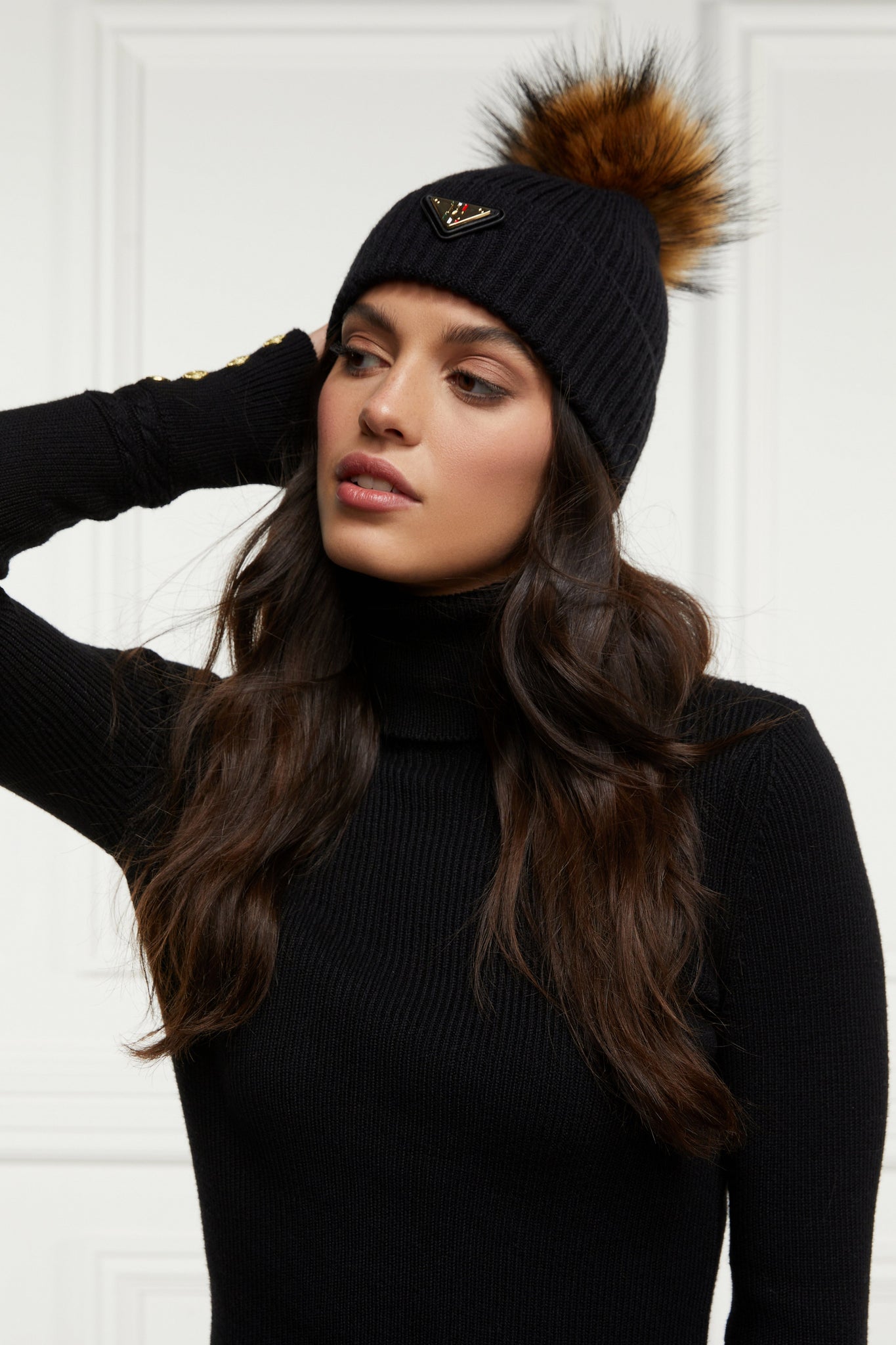 Burghley Bobble Hat (Black)