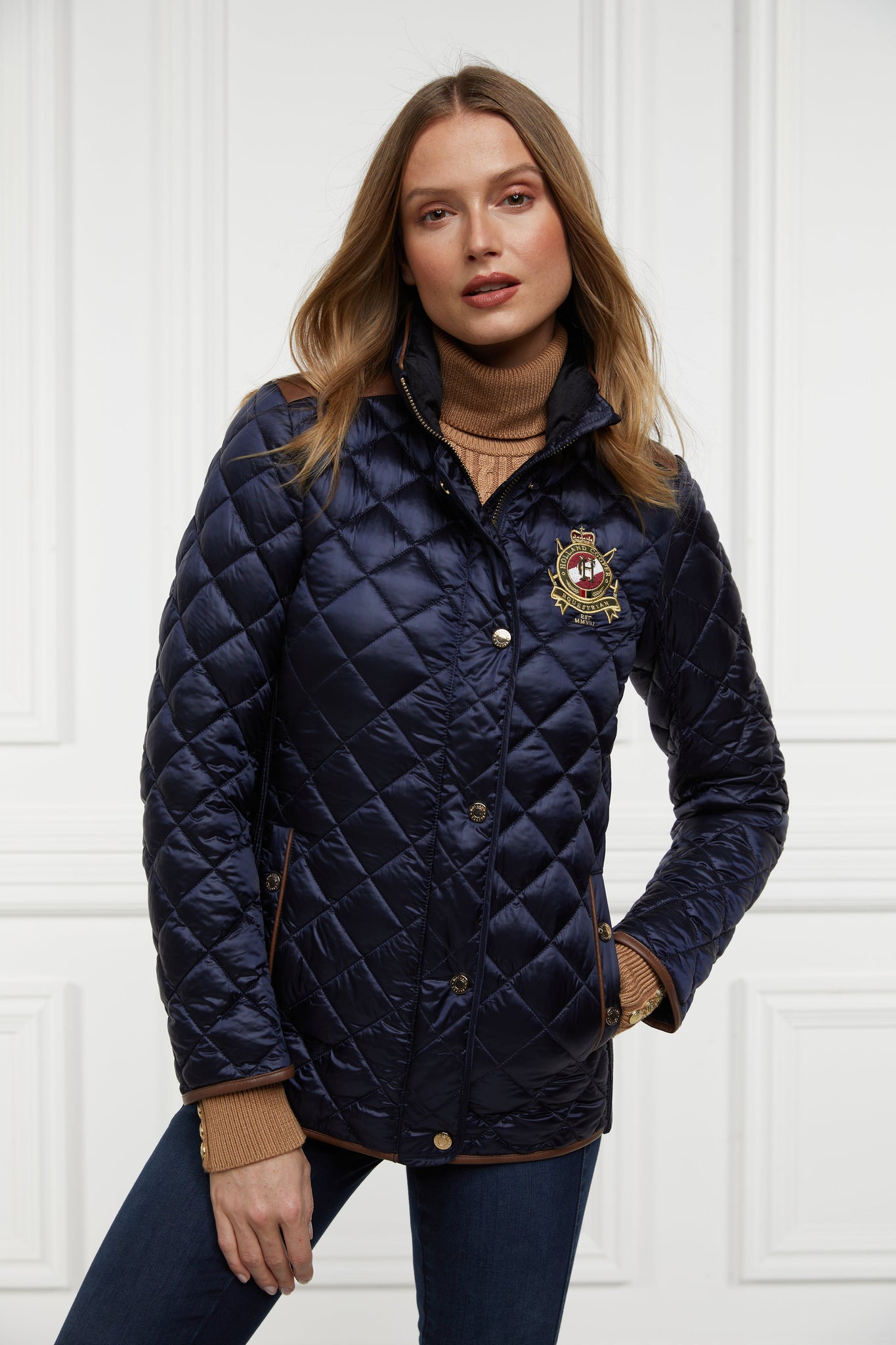 Diamond Quilt Classic Jacket (Ink Navy)