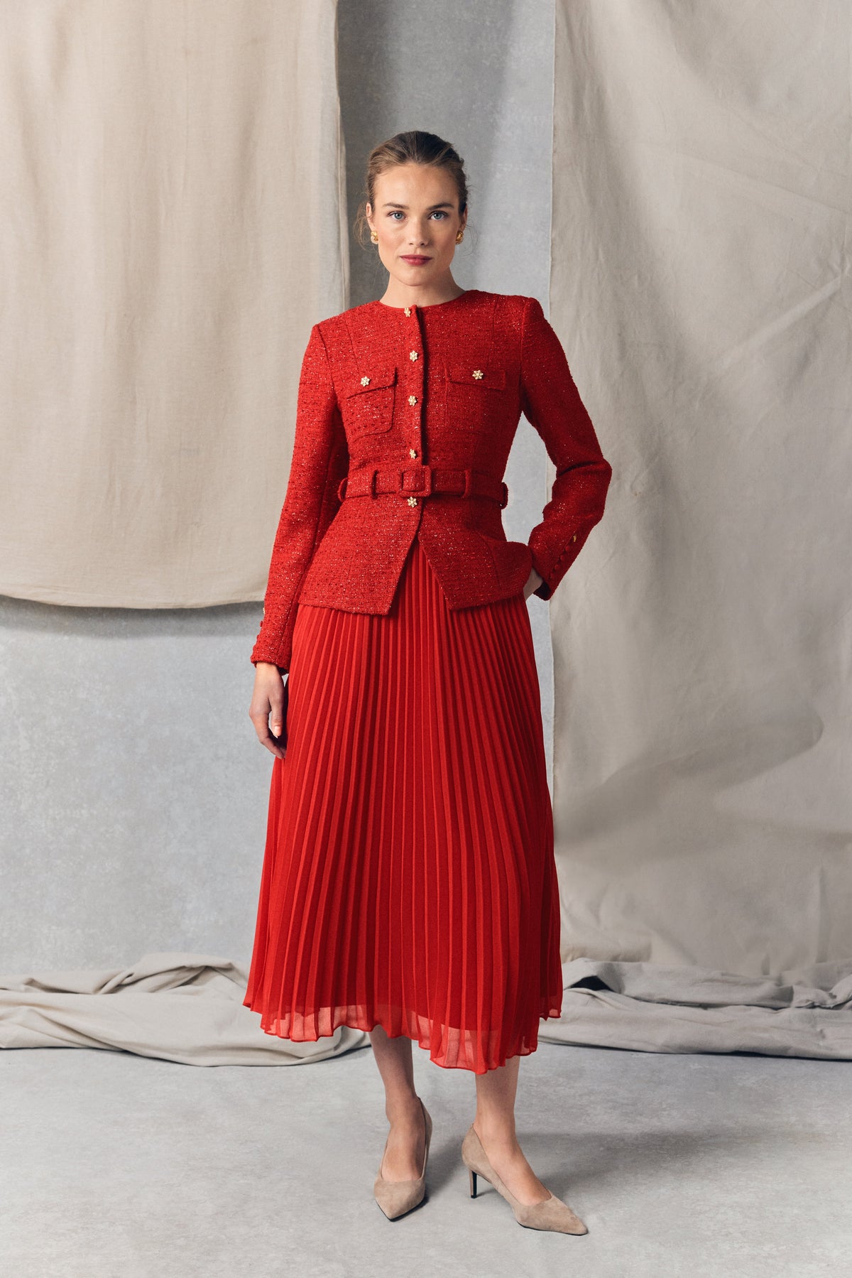 Buckingham Dress (Heritage Red)