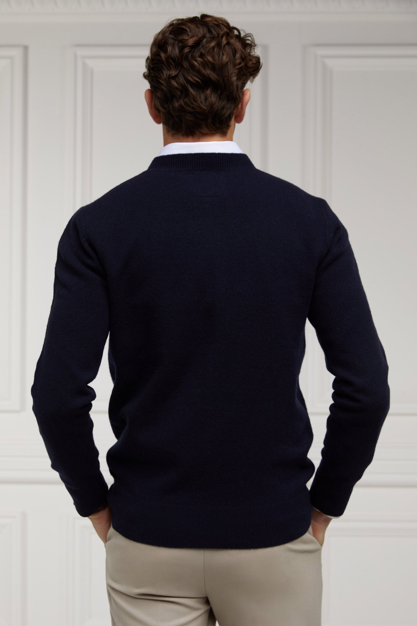 Byron Crew Neck Knit (Navy)