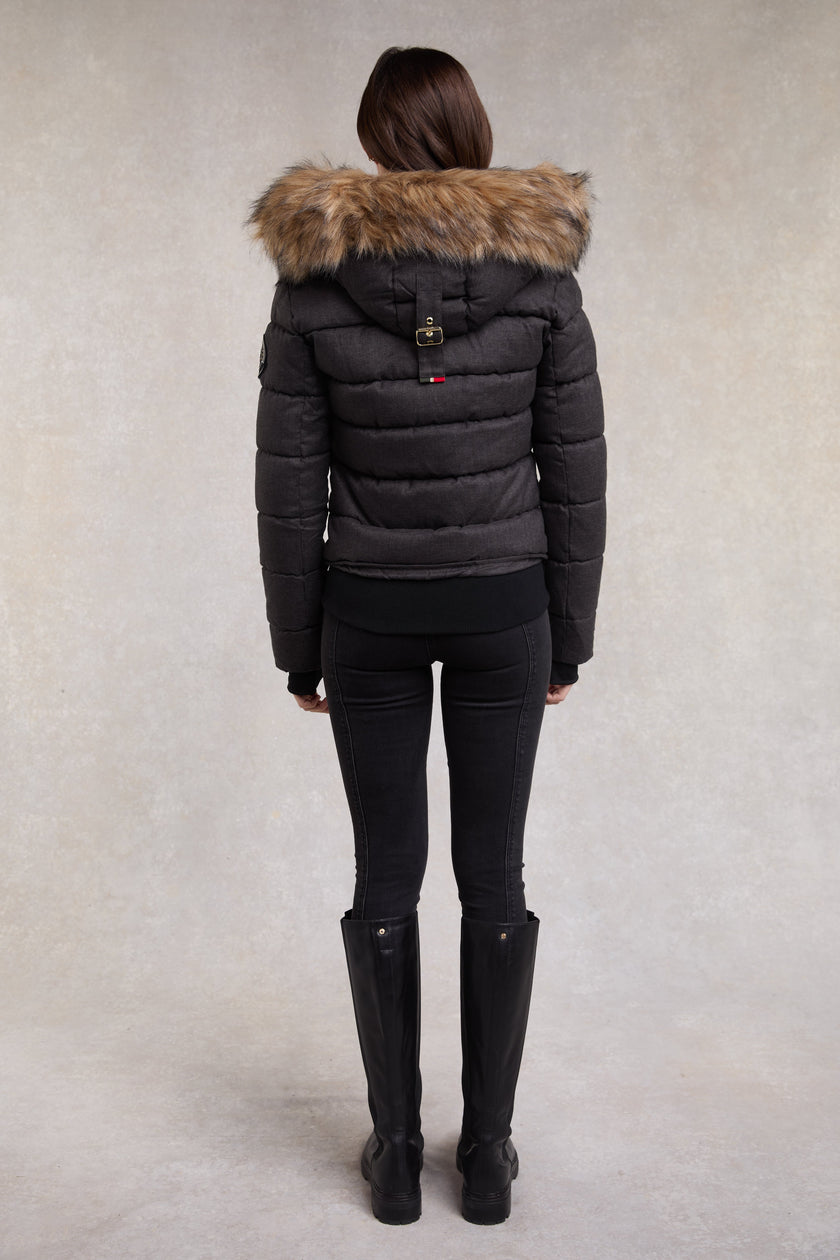 Cervinia Puffer (Charcoal Tweed)