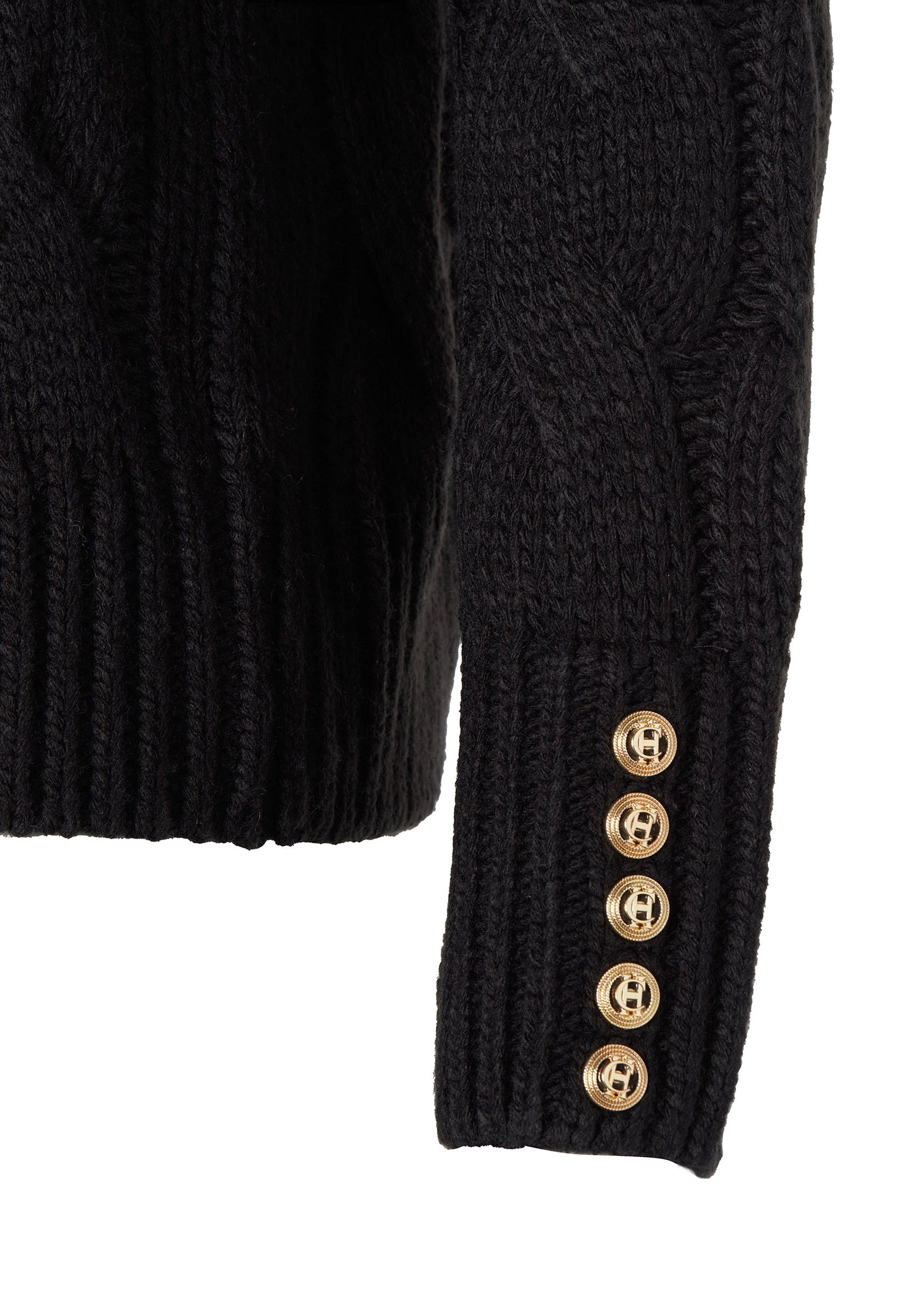 Lucia Roll Neck Knit (Black)