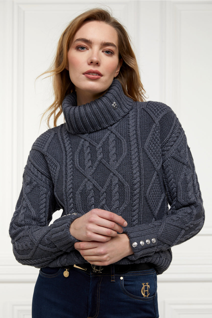 Noveli Cable Knit (Charcoal)