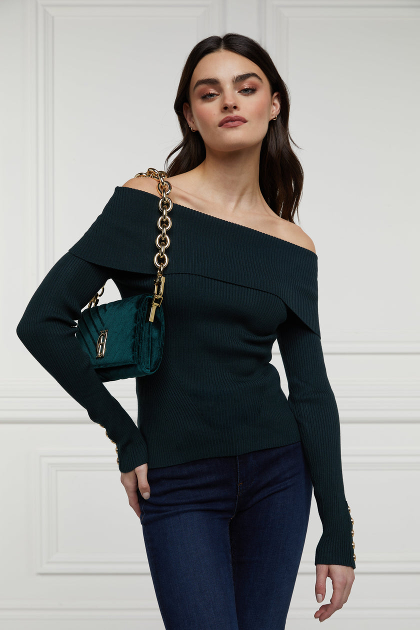 Bardot Knit (Deep Emerald)