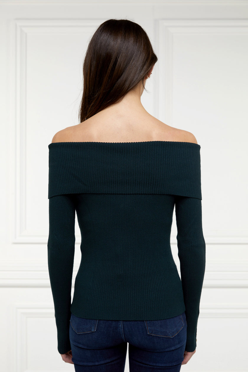 Bardot Knit (Deep Emerald)