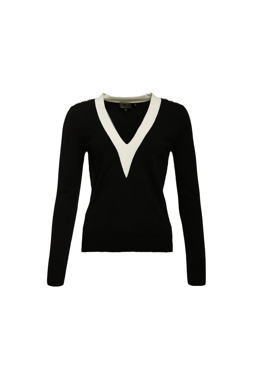 Macy Knitted Top (Black)