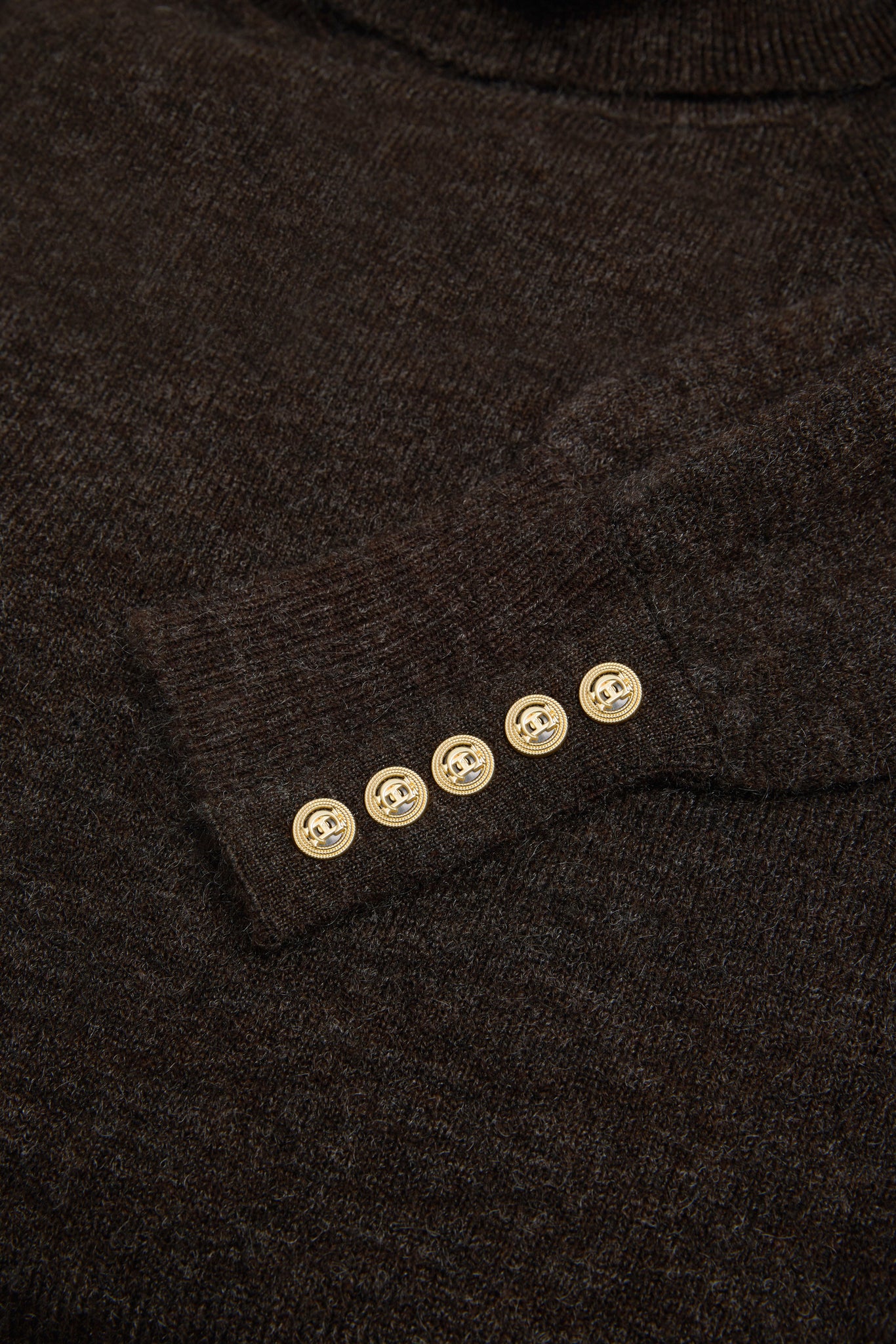 Maisie Roll Neck Knit (Chocolate)