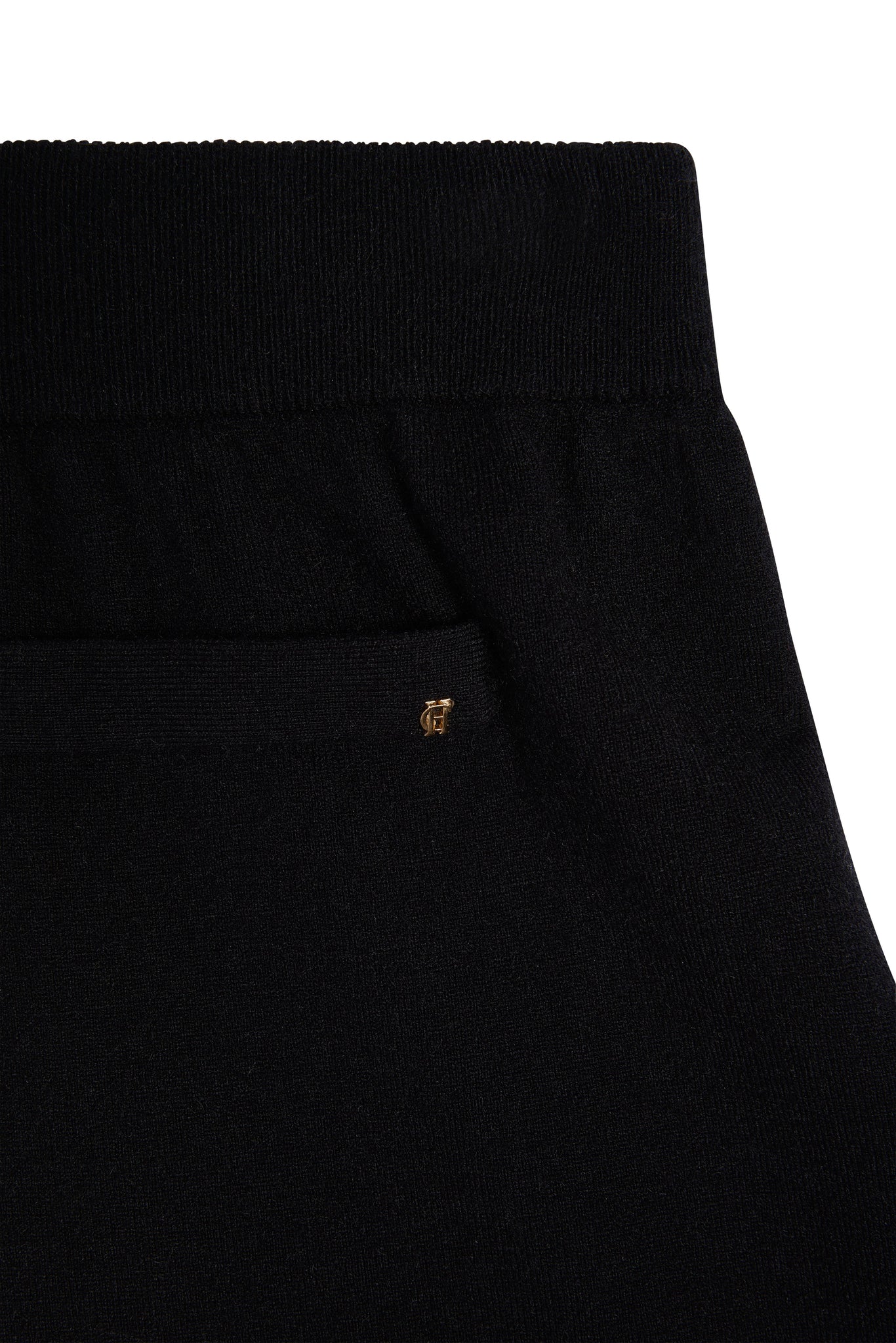 Maria Knitted Wide Leg Pant (Black)