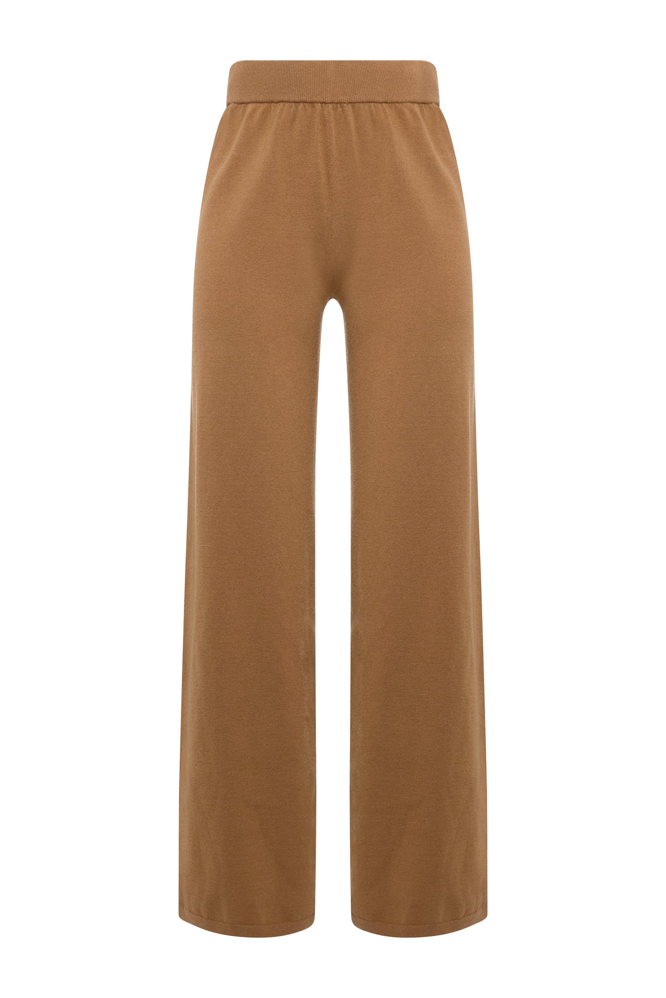 Maria Knitted Wide Leg Pant (Caramel)