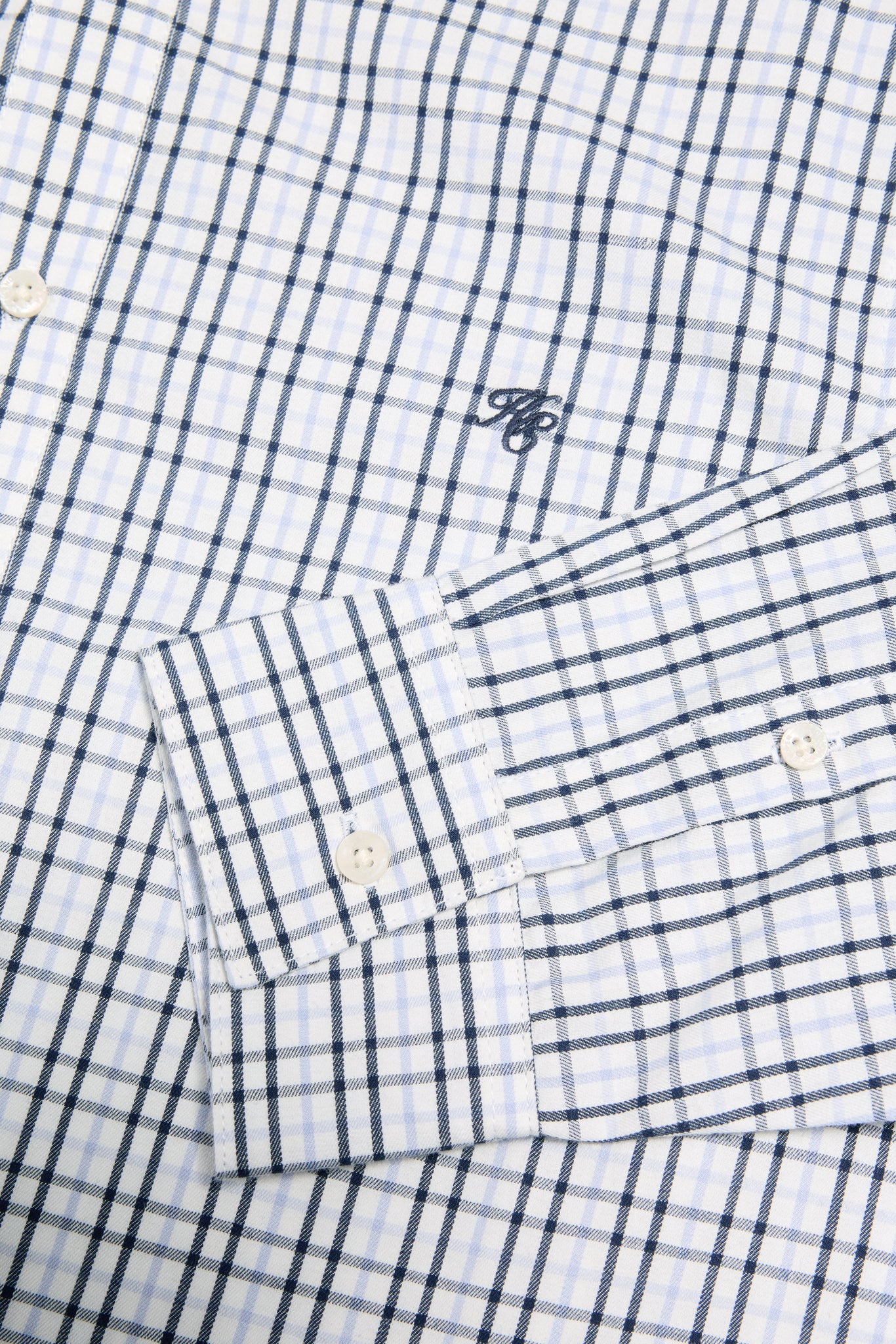Men's Classic Woven Button Down Shirt (Cheltenham Check Blue)
