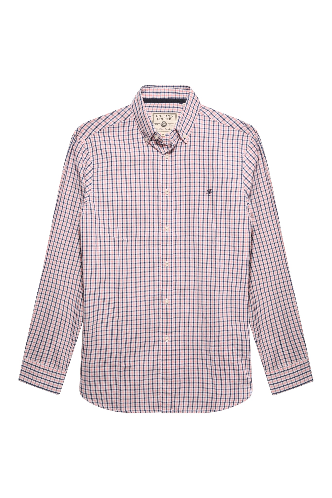 Men's Classic Woven Button Down Shirt (Cotswold Pink Check)