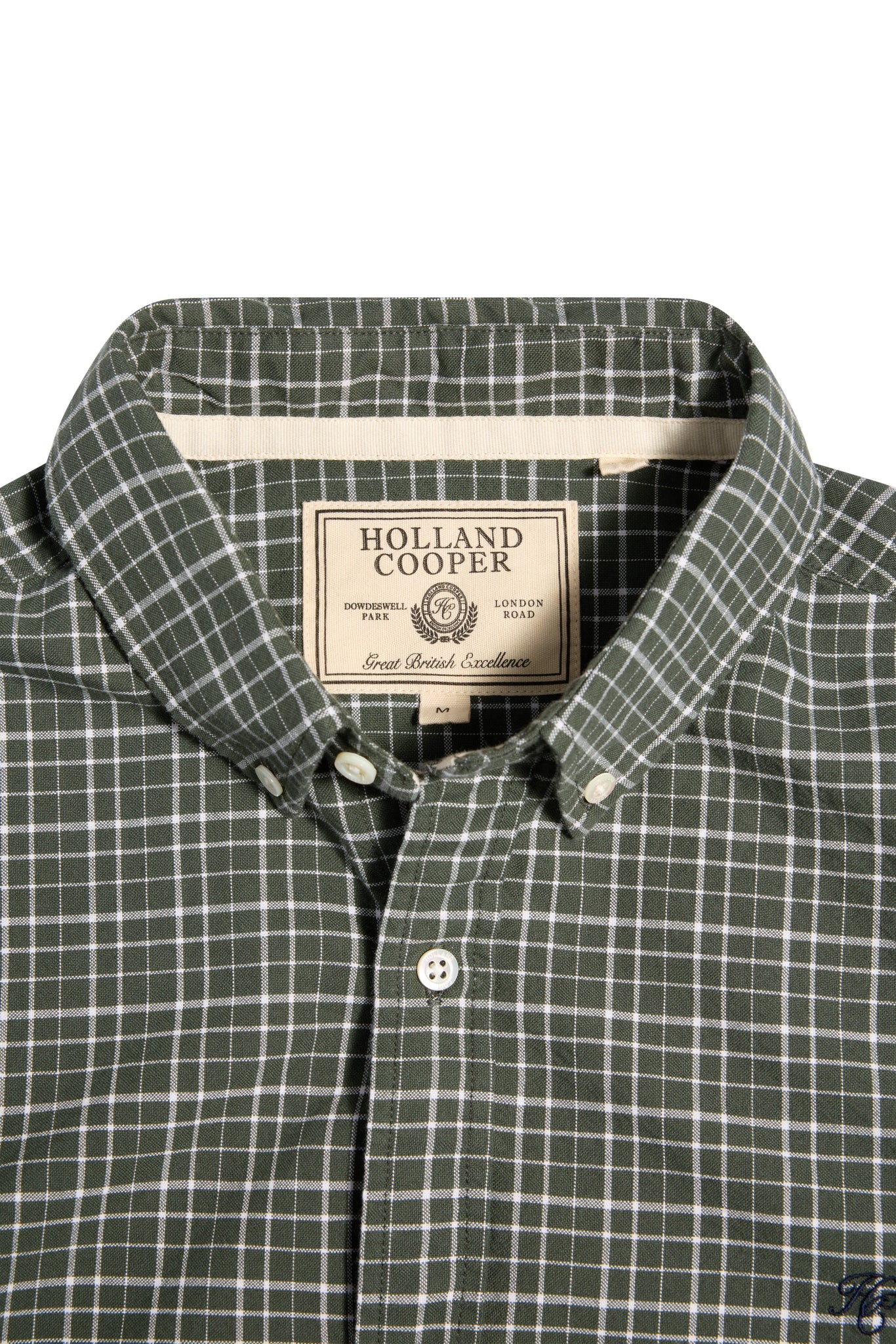 Men's Classic Woven Button Down Shirt (Henridge Emerald)