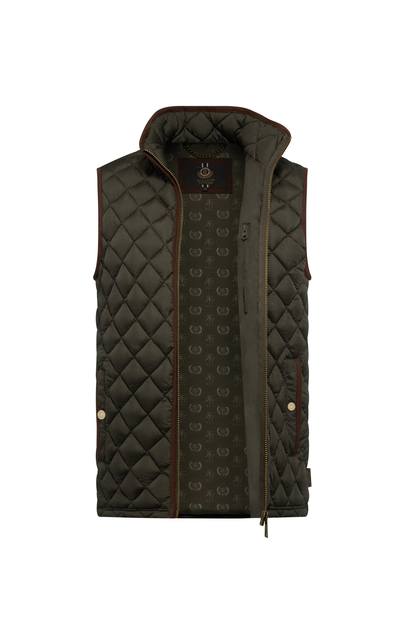 Men's Country Quilted Gilet (Khaki)