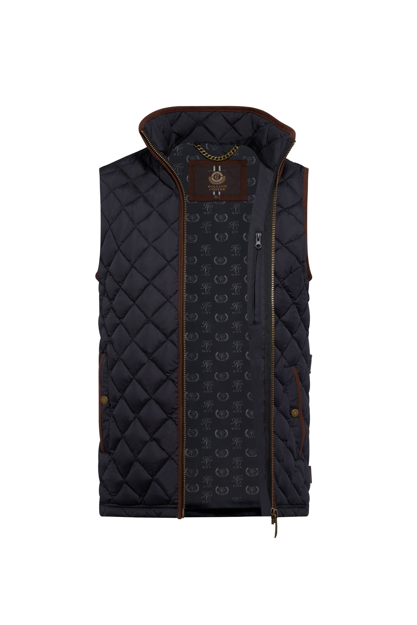 Men's Country Quilted Gilet (Ink Navy)