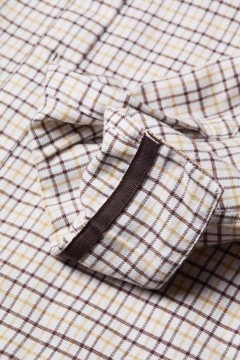 Classic Button Down Shirt (Cheltenham Camel Check)