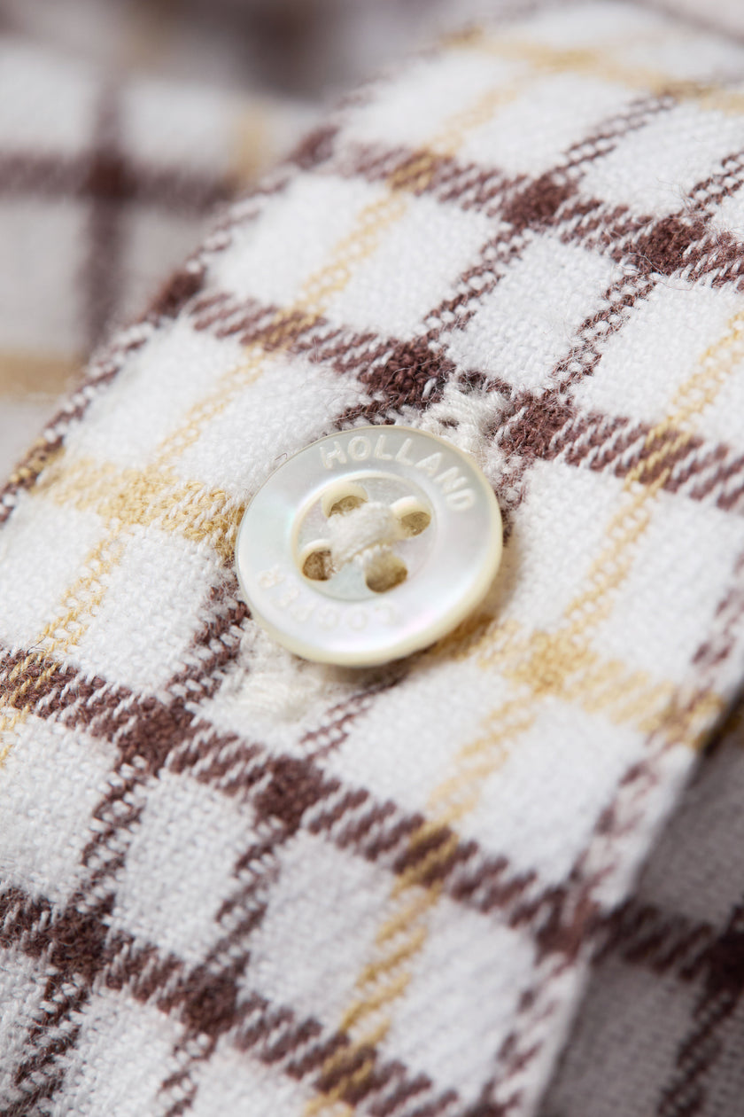 Classic Button Down Shirt (Cheltenham Camel Check)