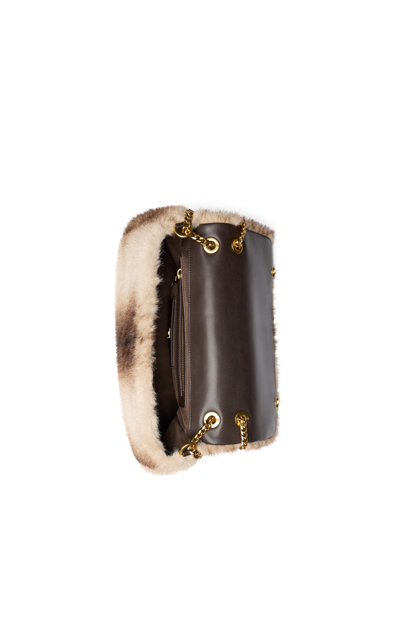 Milan Shoulder Bag (Mink Faux Fur)