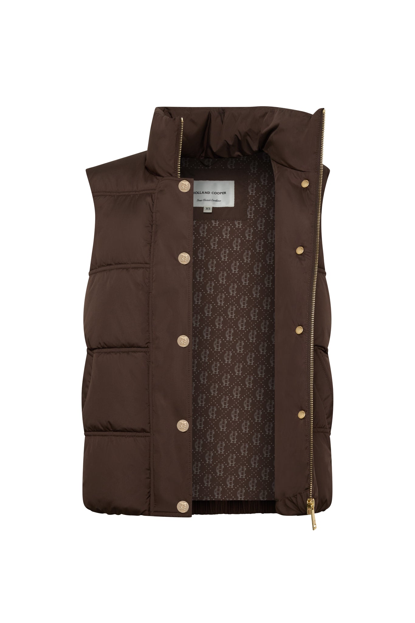 Milton Padded Gilet (Chocolate)