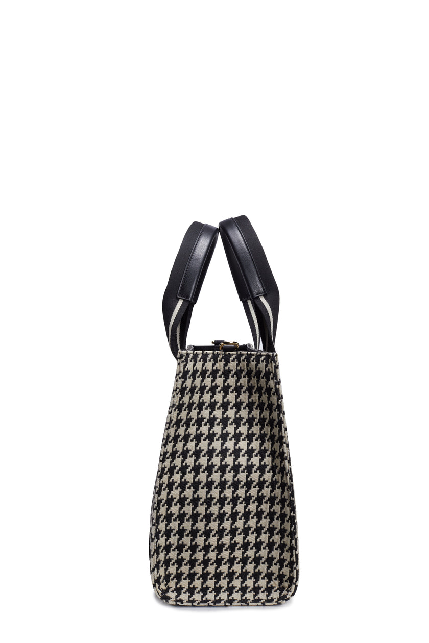 Pimlico Mini Tote (Ecru Houndstooth)