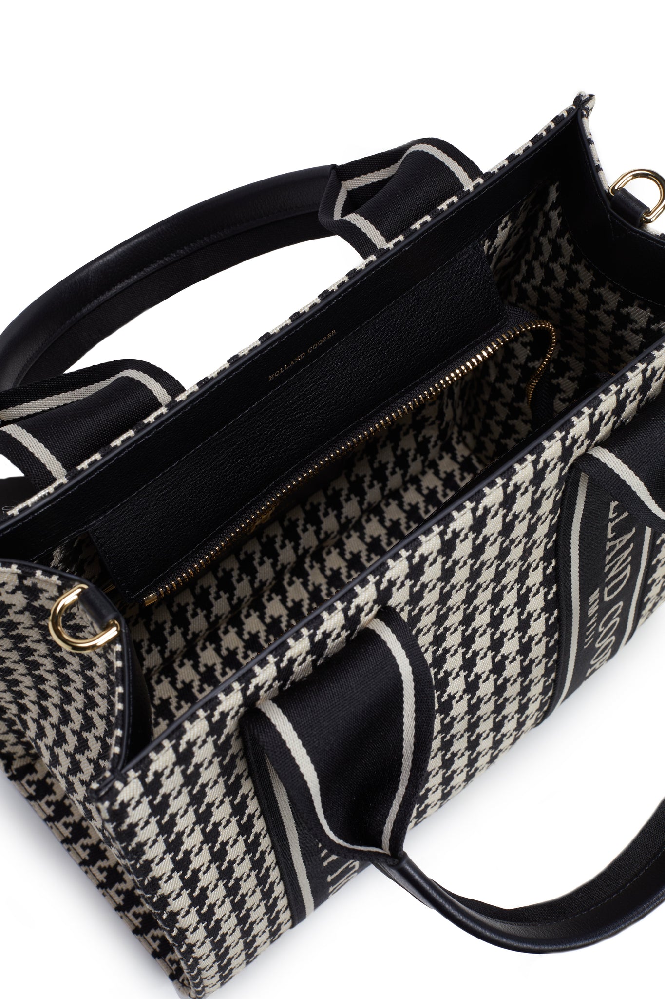 Pimlico Mini Tote (Ecru Houndstooth)