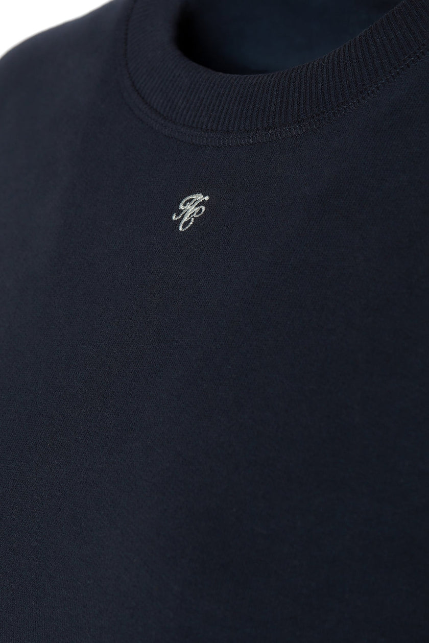 Monogram Crew Neck Sweat (Ink Navy)