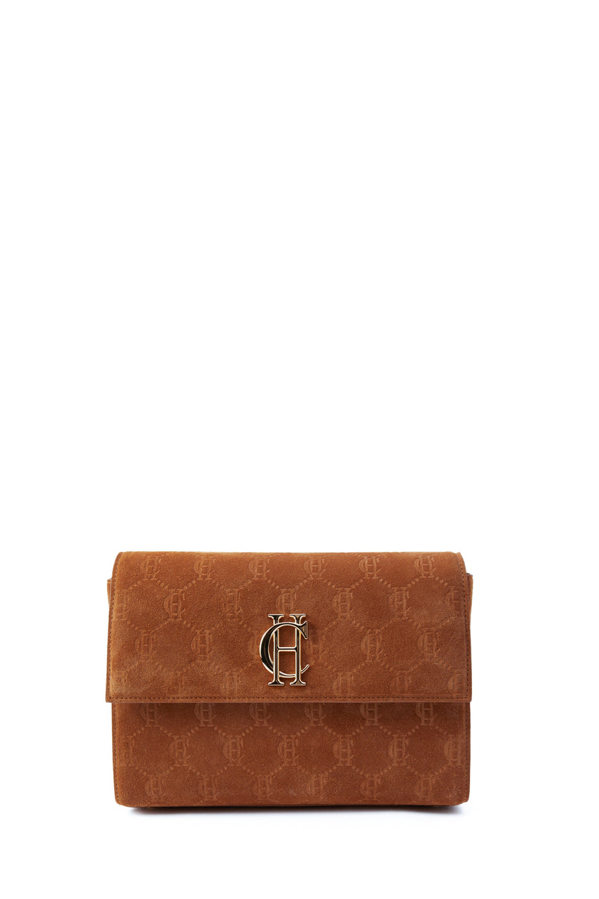 Monogram Bag (Cognac Suede Monogram)