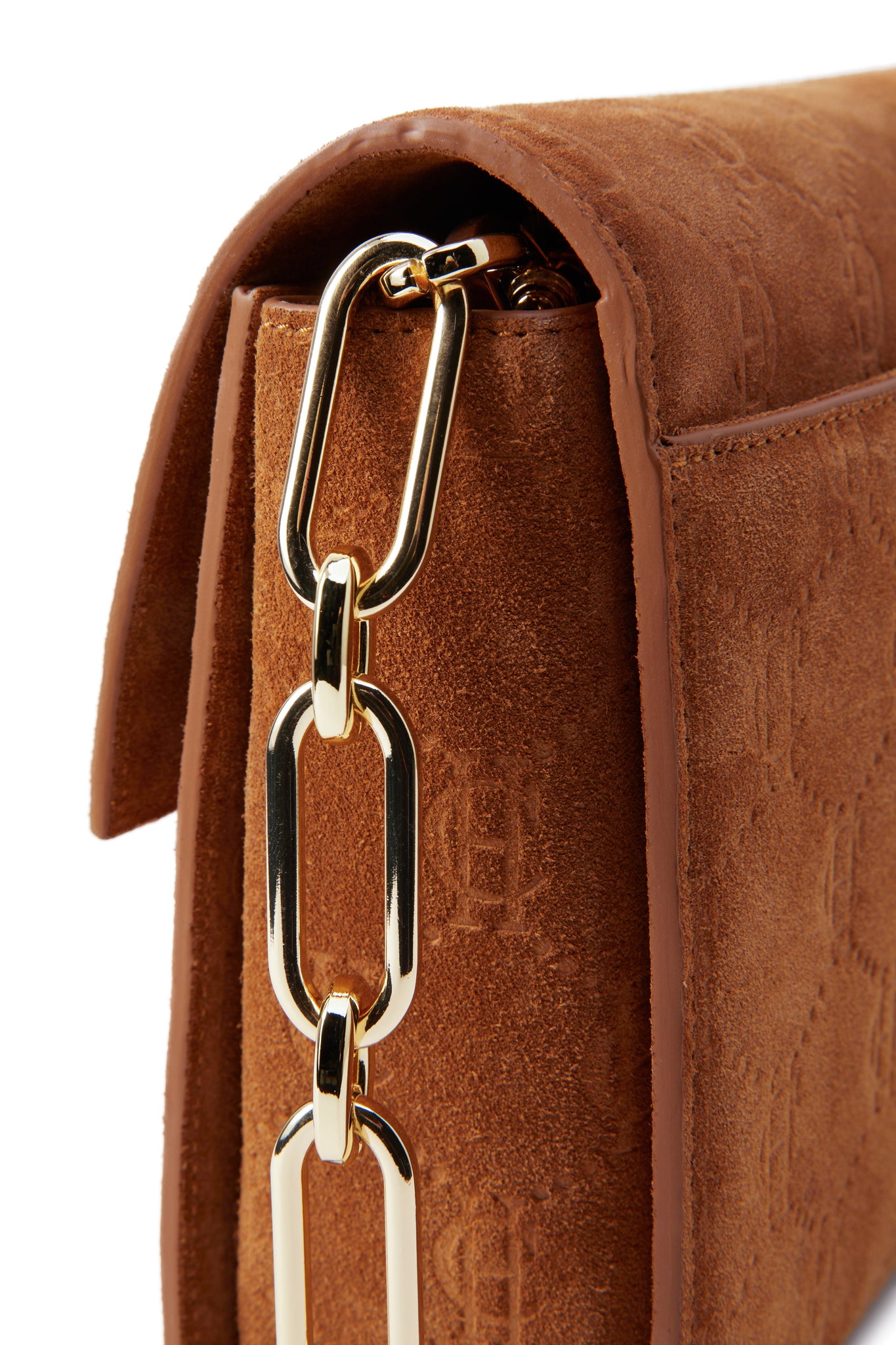 Monogram Bag (Cognac Suede Monogram)