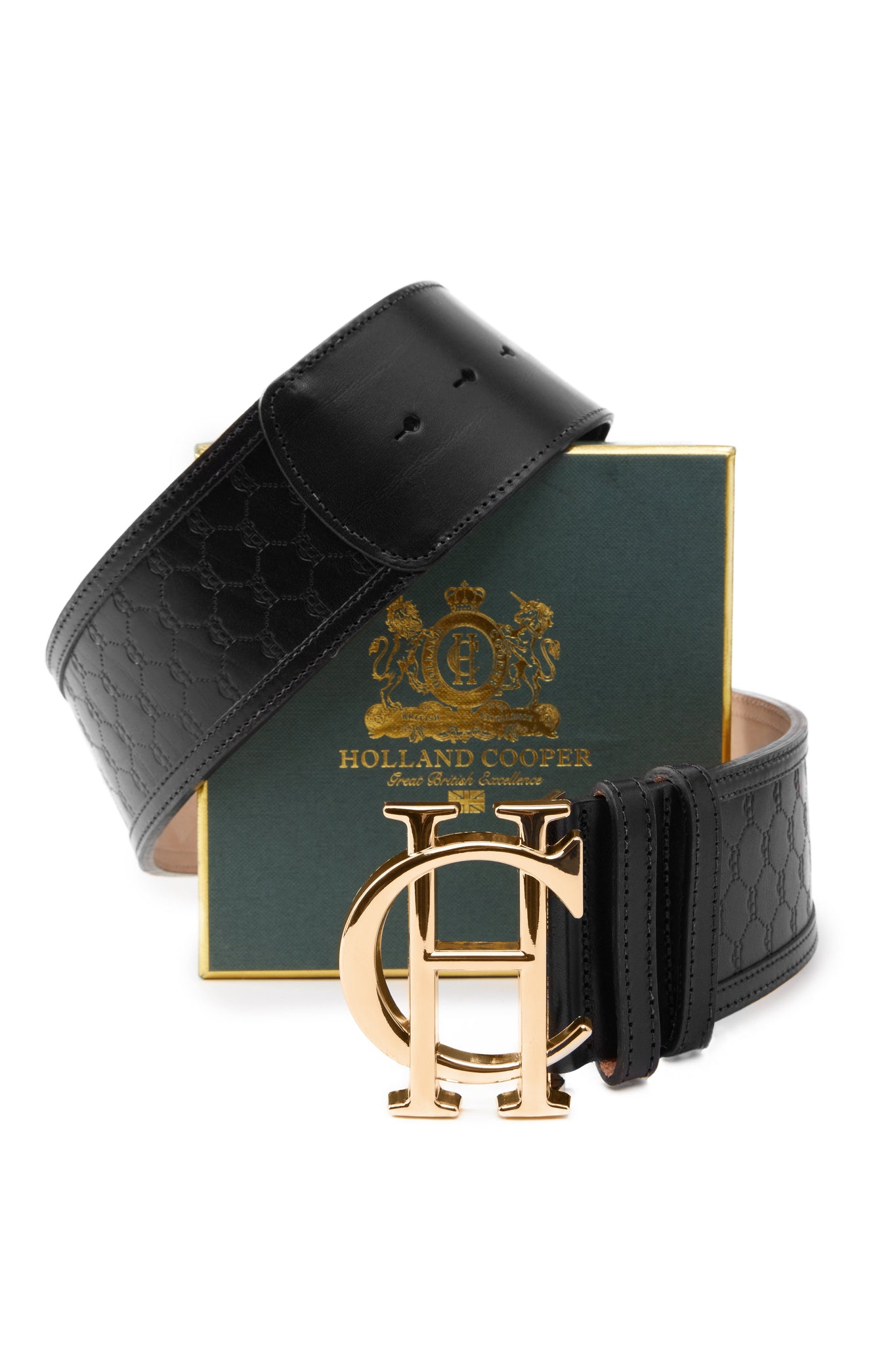 HC Wide Belt (Black Monogram)