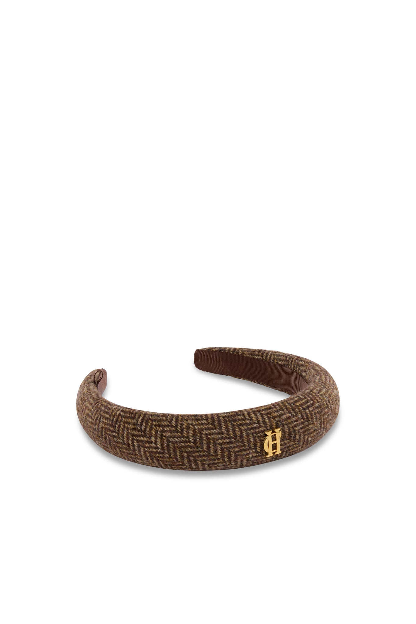 Narrow Headband (Brown Herringbone)