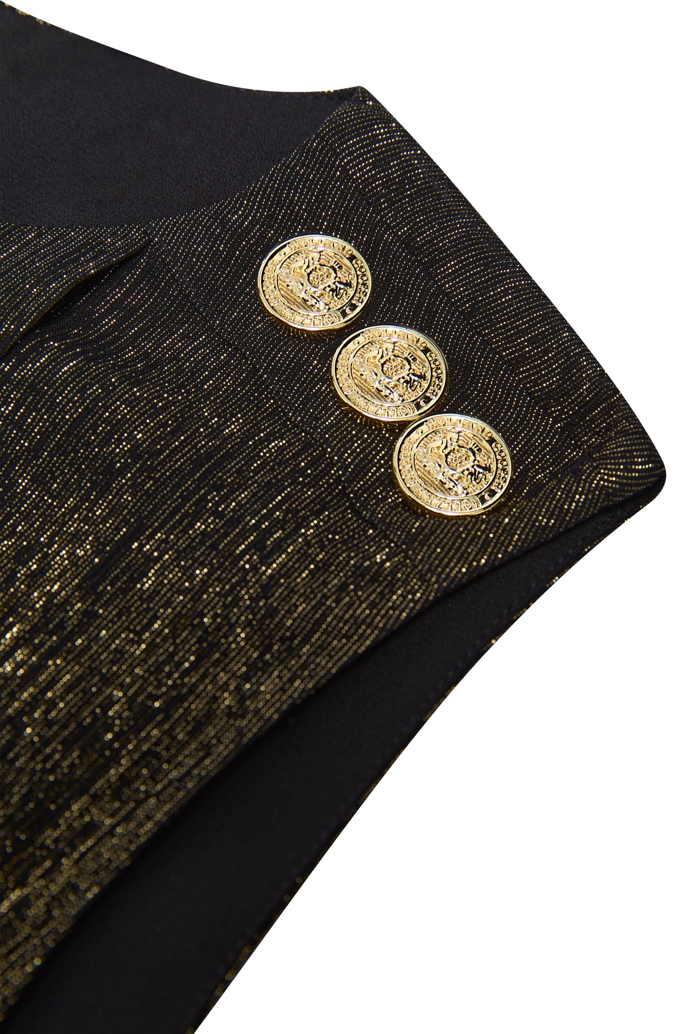 Nicole Jumpsuit (Gold Sparkle)