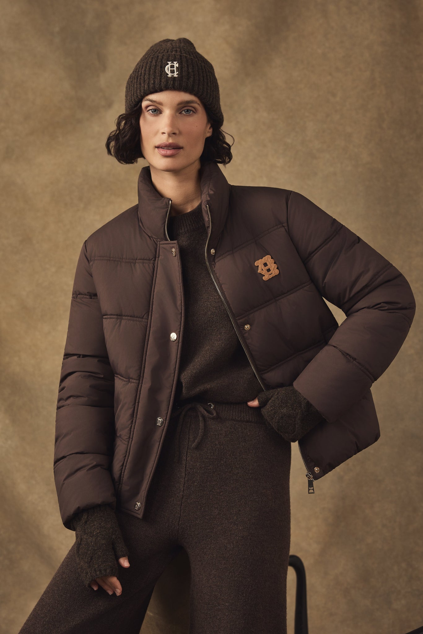 Nina Crew Neck Knit (Chocolate)