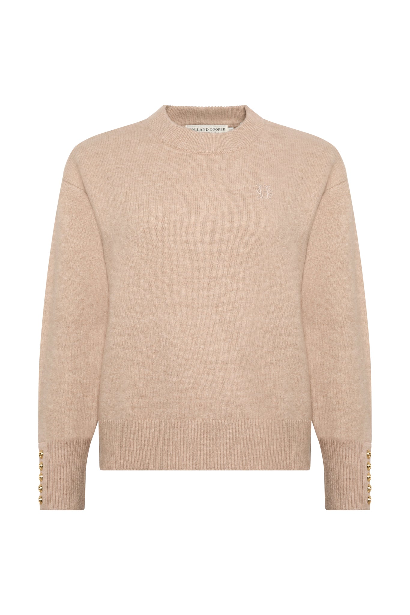 Nina Crew Neck Knit (Toffee Marl)