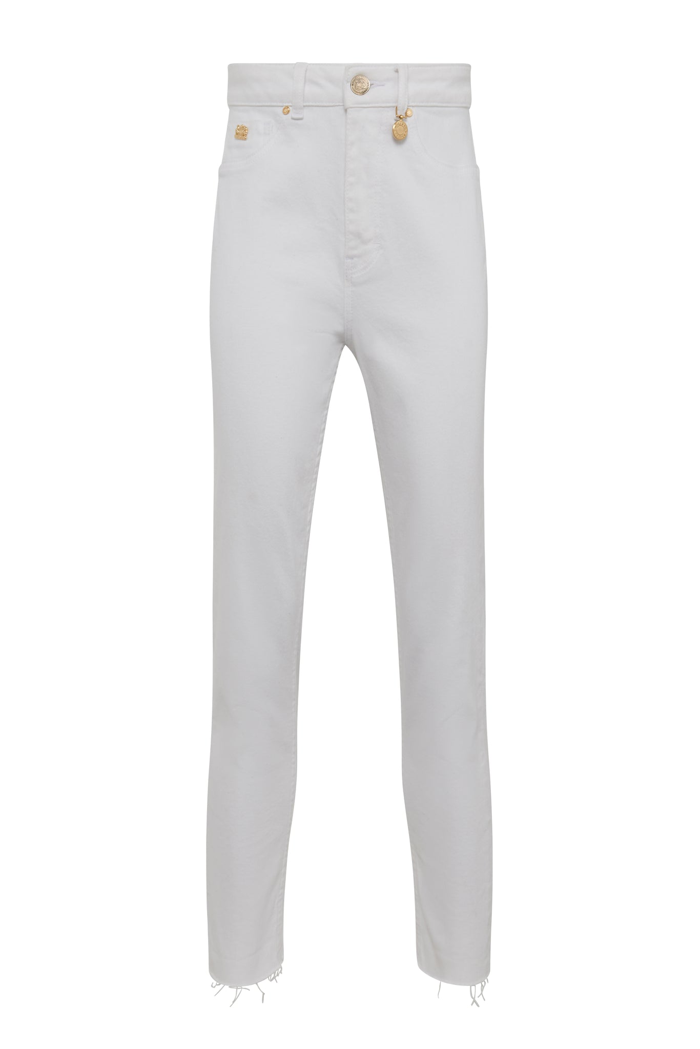 High Rise Slim Jean (White)